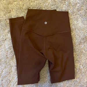 Lululemon Align leggings roasted brown